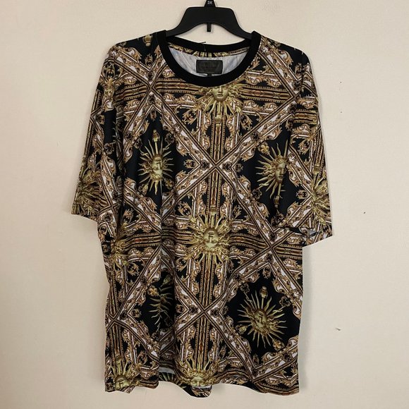 Baroque Gold Other - Baroque Gold Medusa Print Shirt 5X